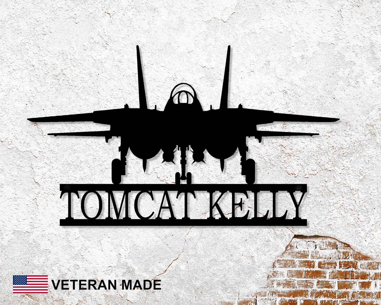 F-14 Fighter Jet Personalized Metal Sign