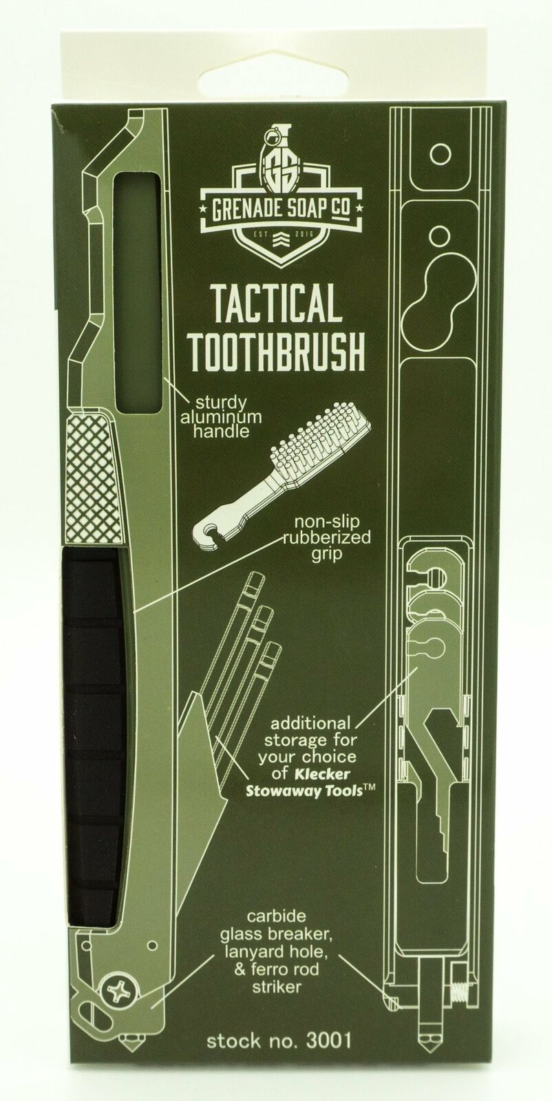 GRENADE SOAP CO TACTICAL TOOTHBRUSH