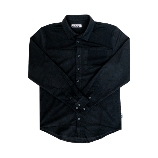 FlexTop Flannel - Solid Black