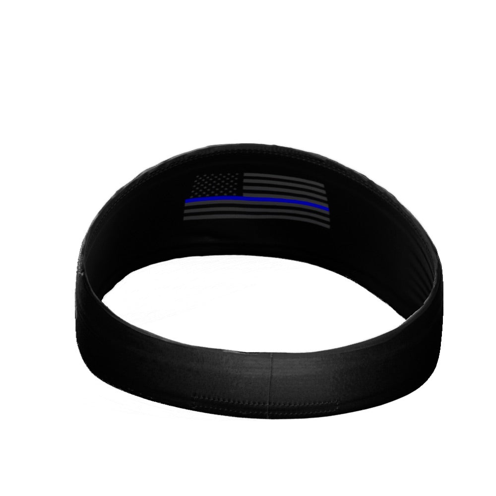 Tactical Thin Blue Line USA Flag Headband