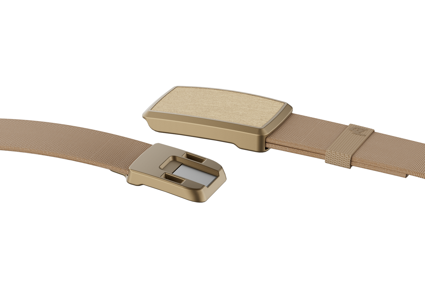 Groove Belt Low Profile - Taupe/Gold