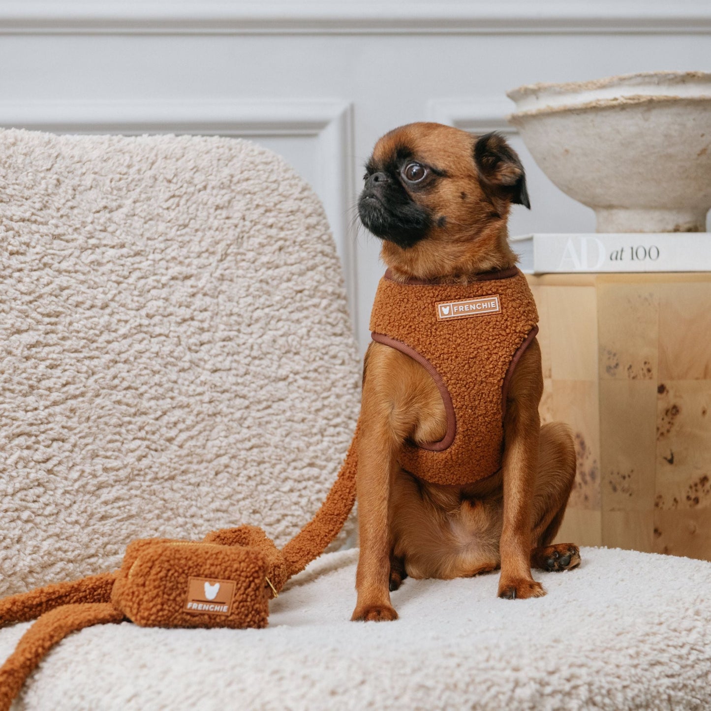 Frenchie Duo Reversible Harness - Teddy Brown