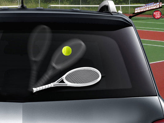 Tennis Racquet WiperTag with Ball