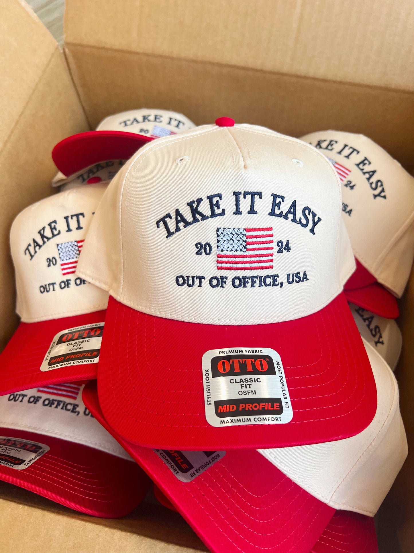 Take it Easy Vintage Trucker Hat