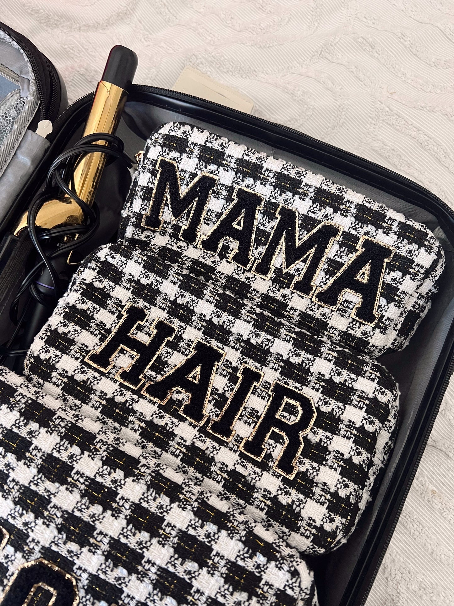 Mama Medium Bag - Black Plaid