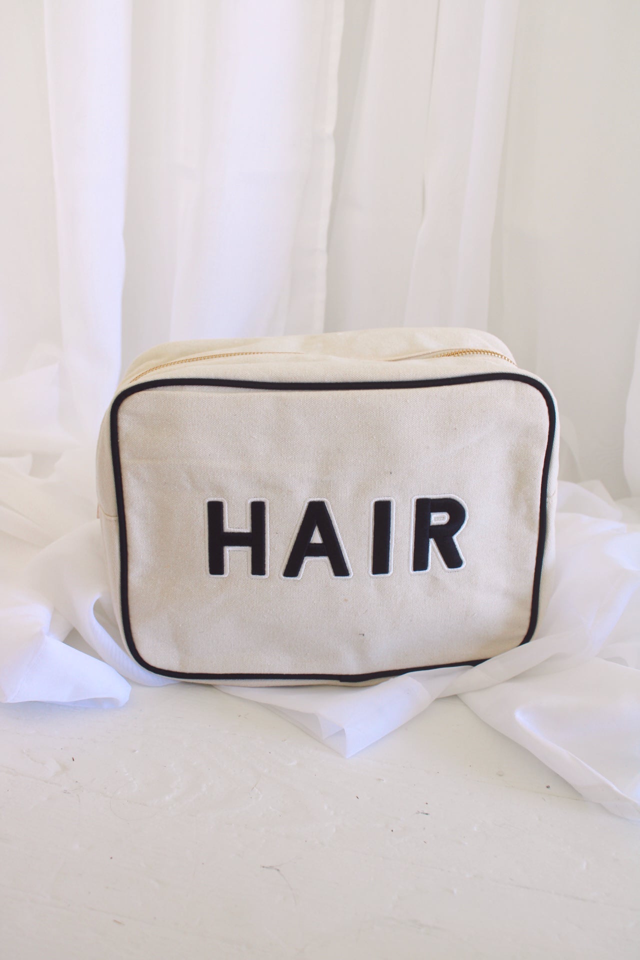 Hair Canvas XL Bag - Black Trim