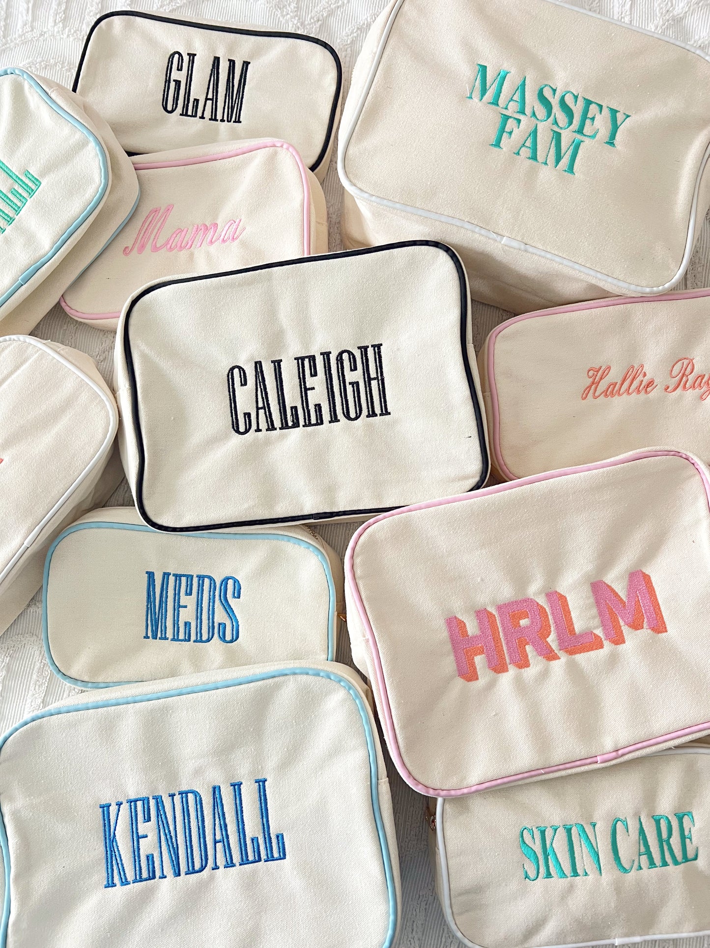 Canvas Makeup Bag Collection