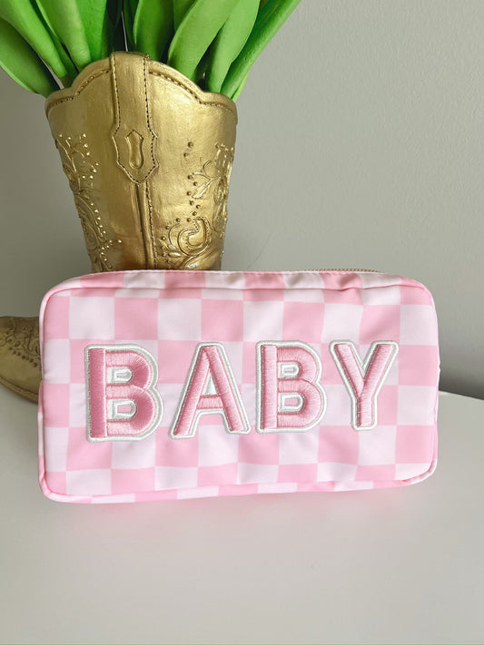 Baby Medium Bag - Pink Checkered