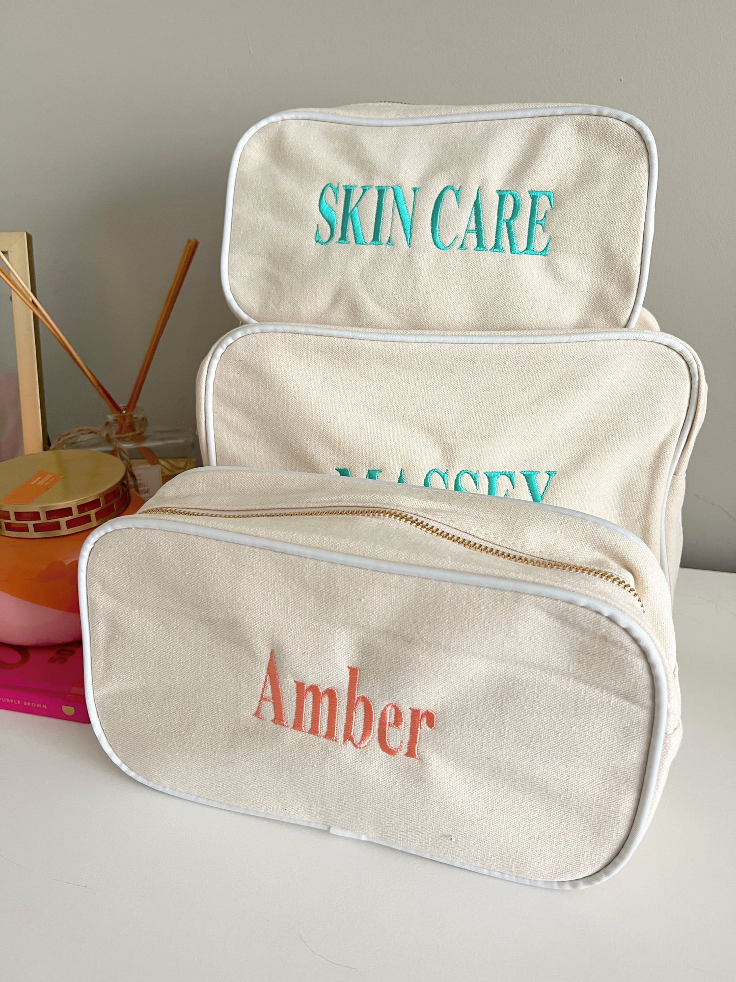 Canvas Makeup Bag Collection