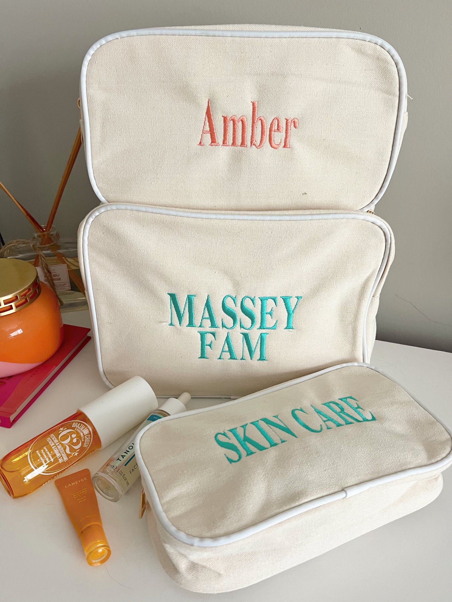 Canvas Makeup Bag Collection