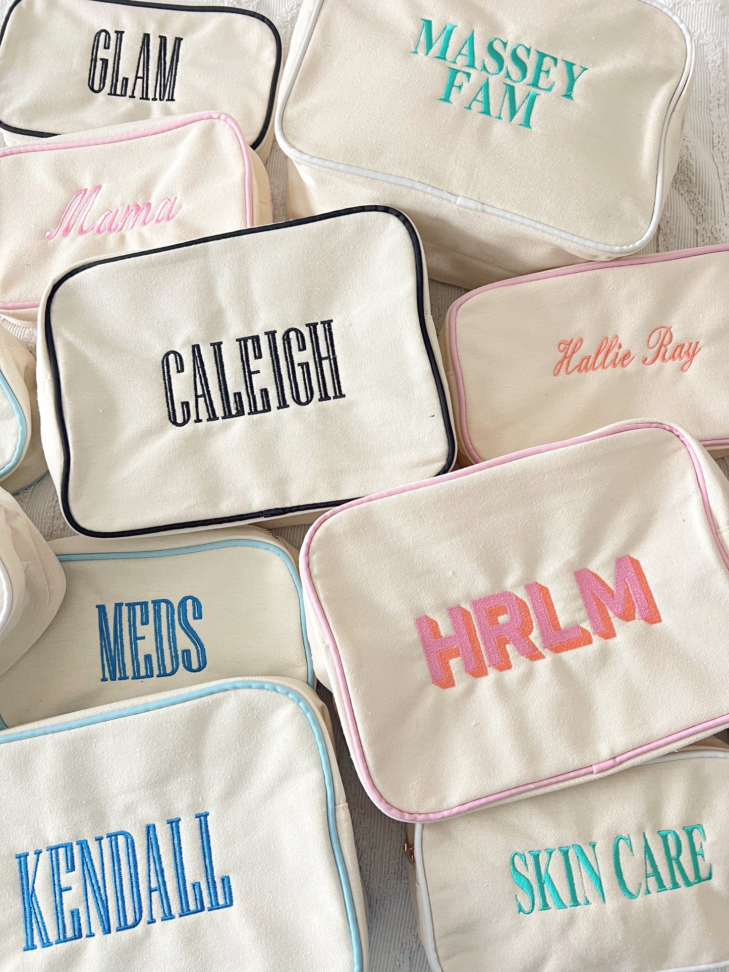 Canvas Makeup Bag Collection