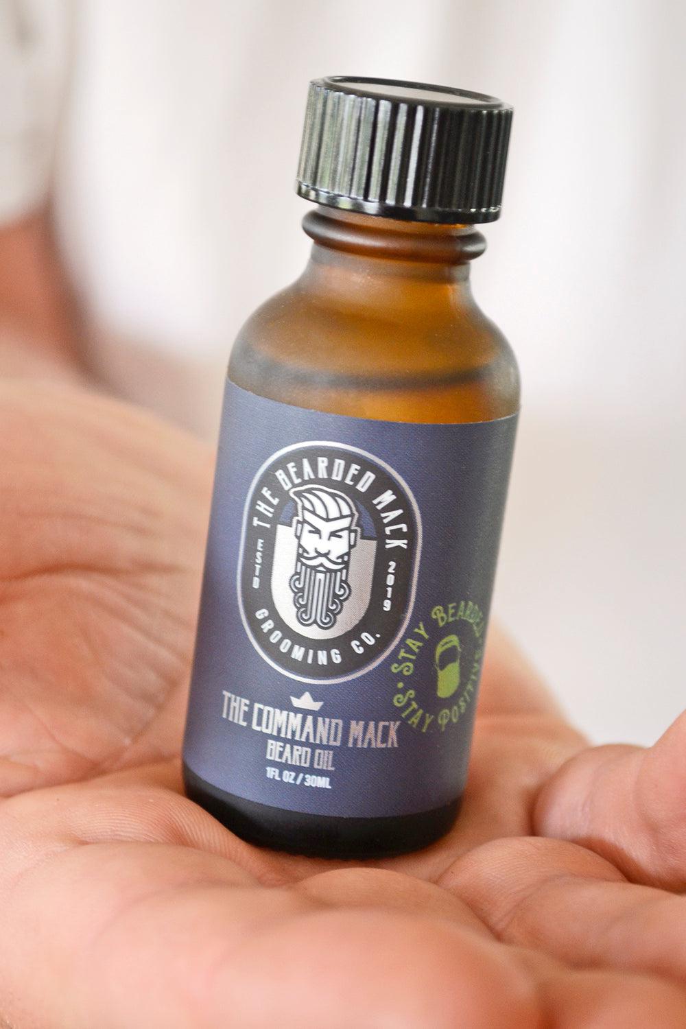 The Command Mack Beard Oil- Fresh Lime, Mint + Ginger