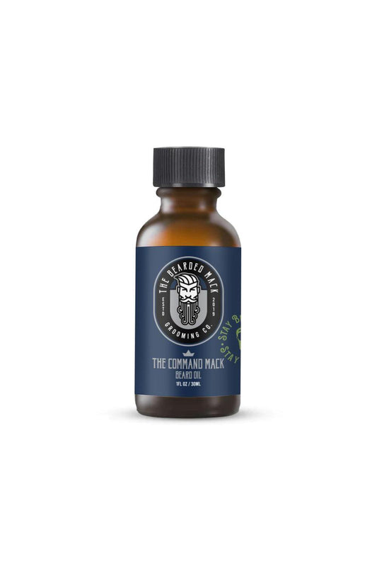 The Command Mack Beard Oil- Fresh Lime, Mint + Ginger