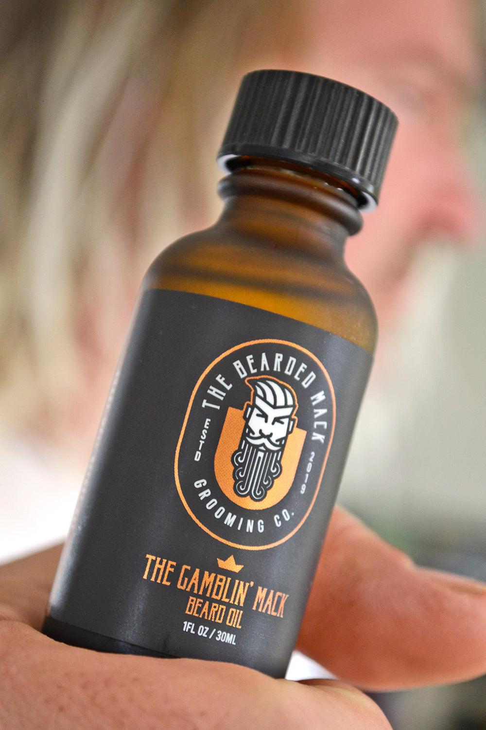 The Gamblin' Mack Beard Oil - Oud, Leather + Frankincense