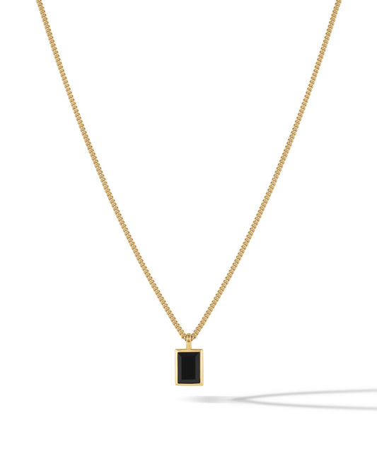 Onyx Quad Pendant - Gold Onyx