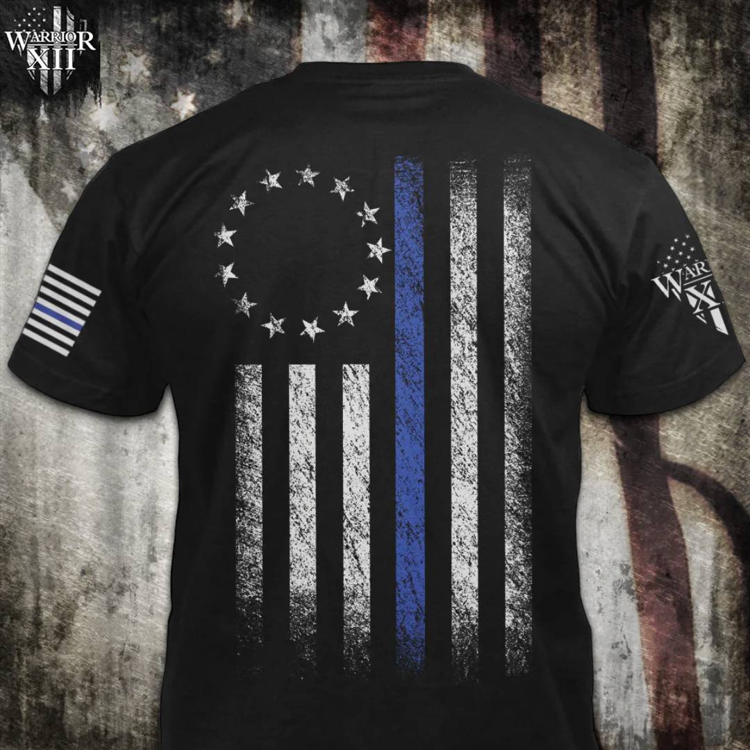 Thin Blue Line Betsy Ross Flag