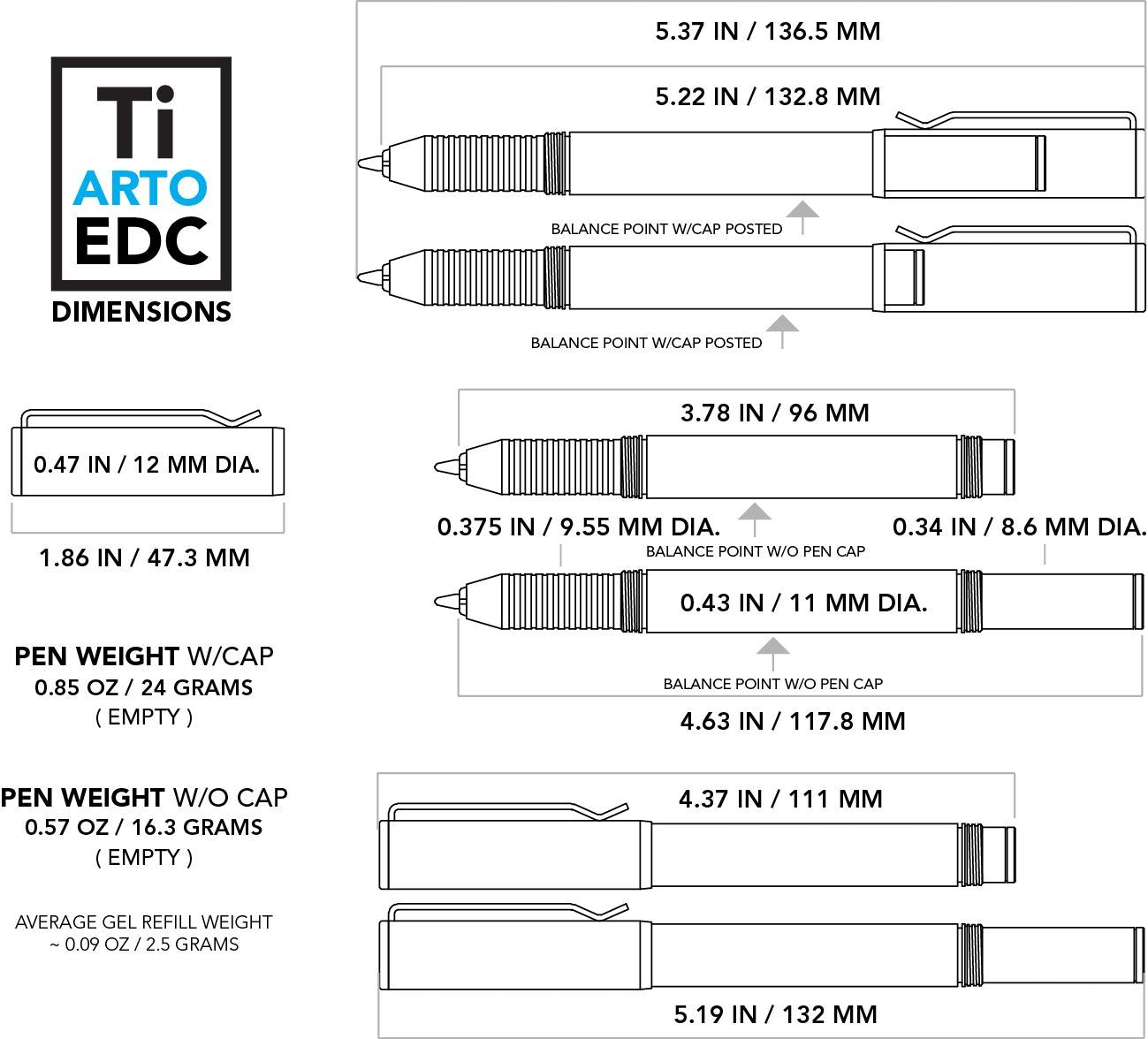 Ti Arto EDC : The Ultimate Refill Friendly Everyday Carry Pen