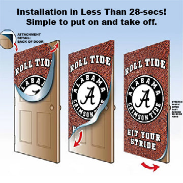 Roll Tide Door Cover