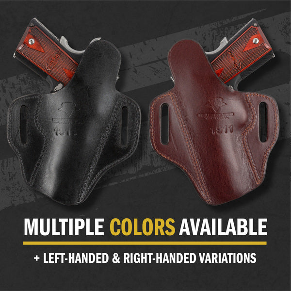 Ultimate Leather Holster 2 Slot OWB | Made in USA | Lifetime Warranty | Fits most 1911 Style Handguns