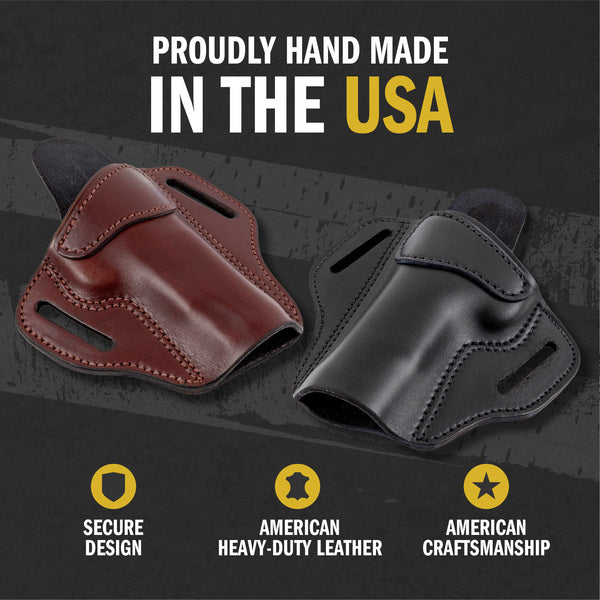 Ultimate Leather Holster 2 Slot OWB | Made in USA | Lifetime Warranty | Fits most 1911 Style Handguns