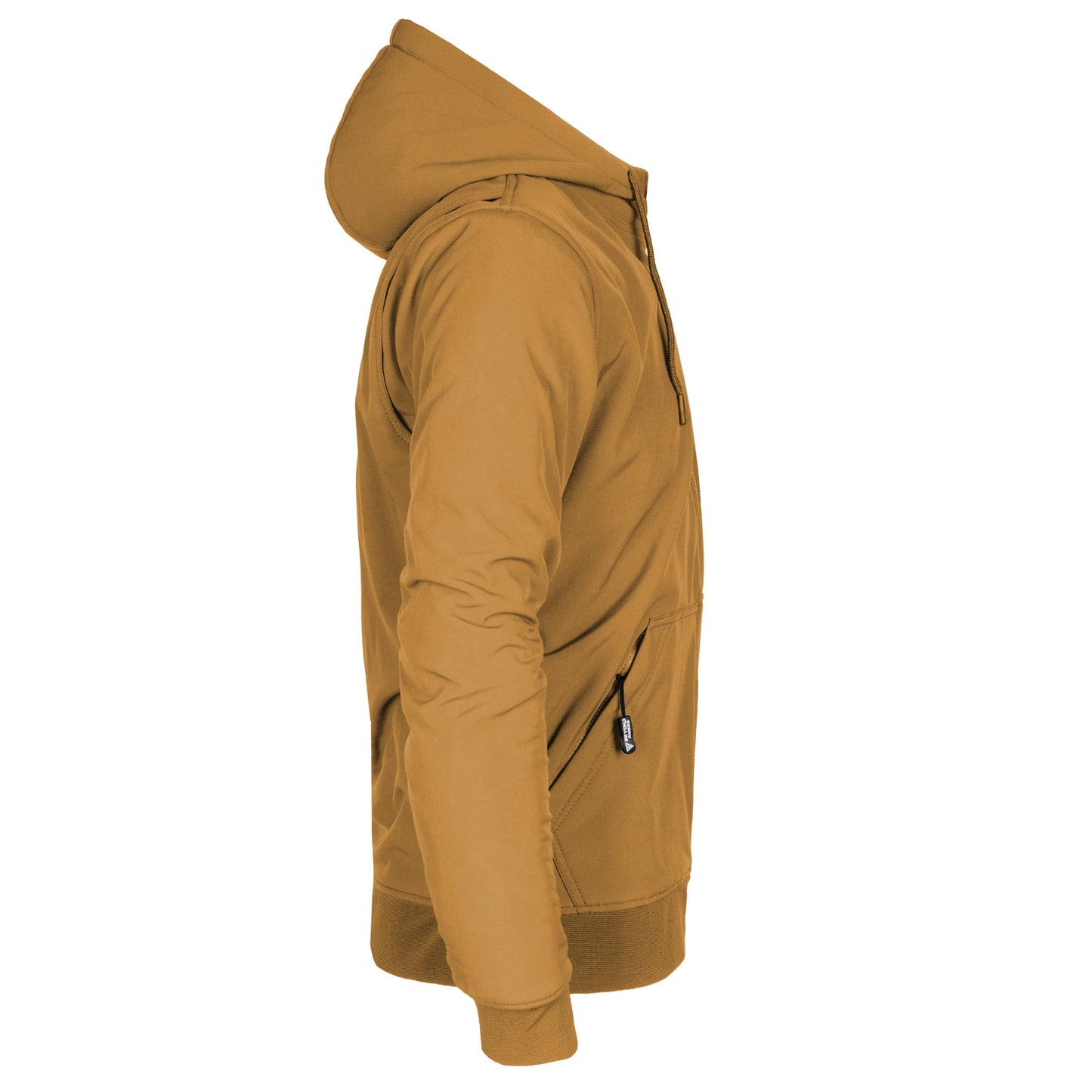 Protective SoftShell Unisex Hoodie - Mustard Matte with Pads