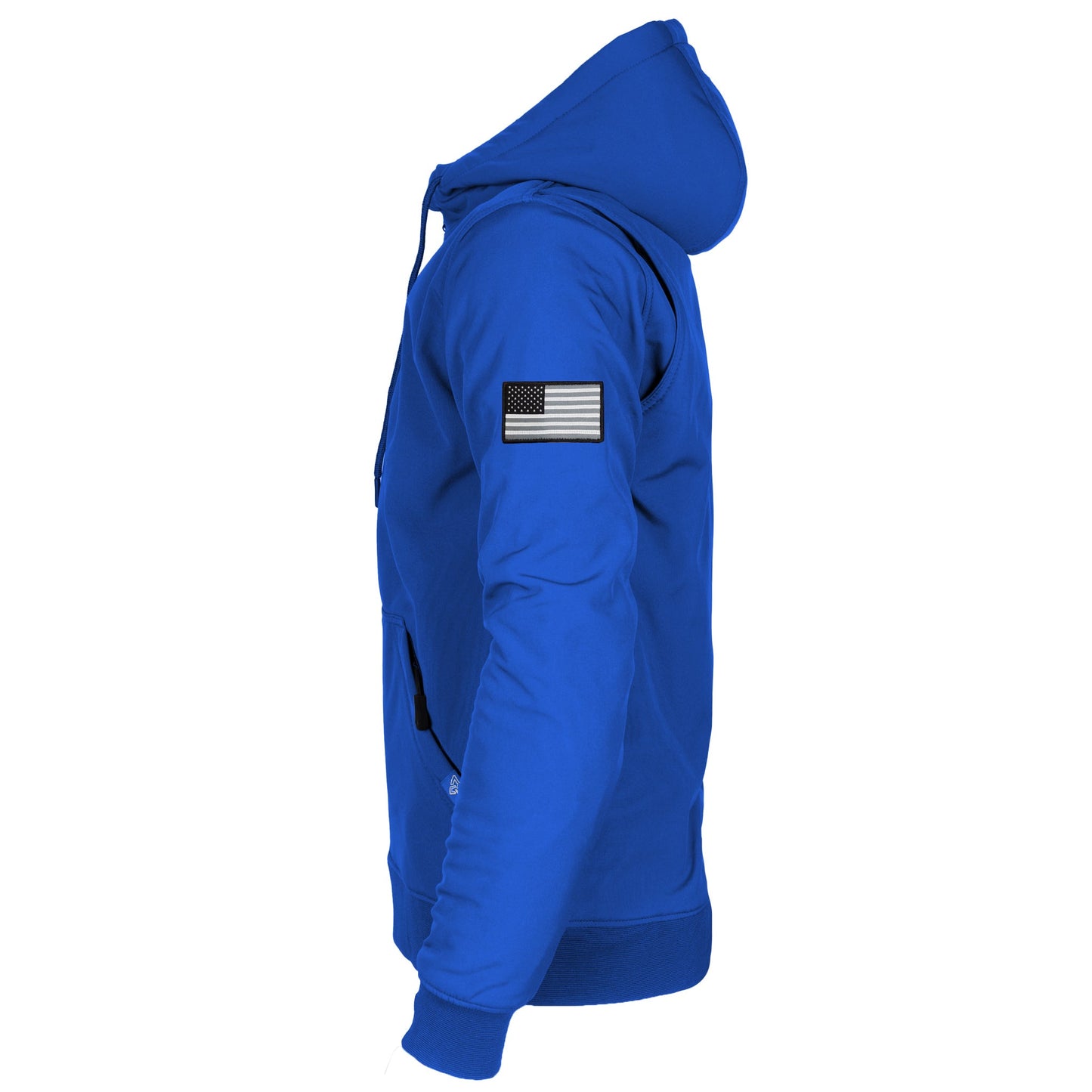 Protective SoftShell Unisex Hoodie - Royal Blue Matte with Pads