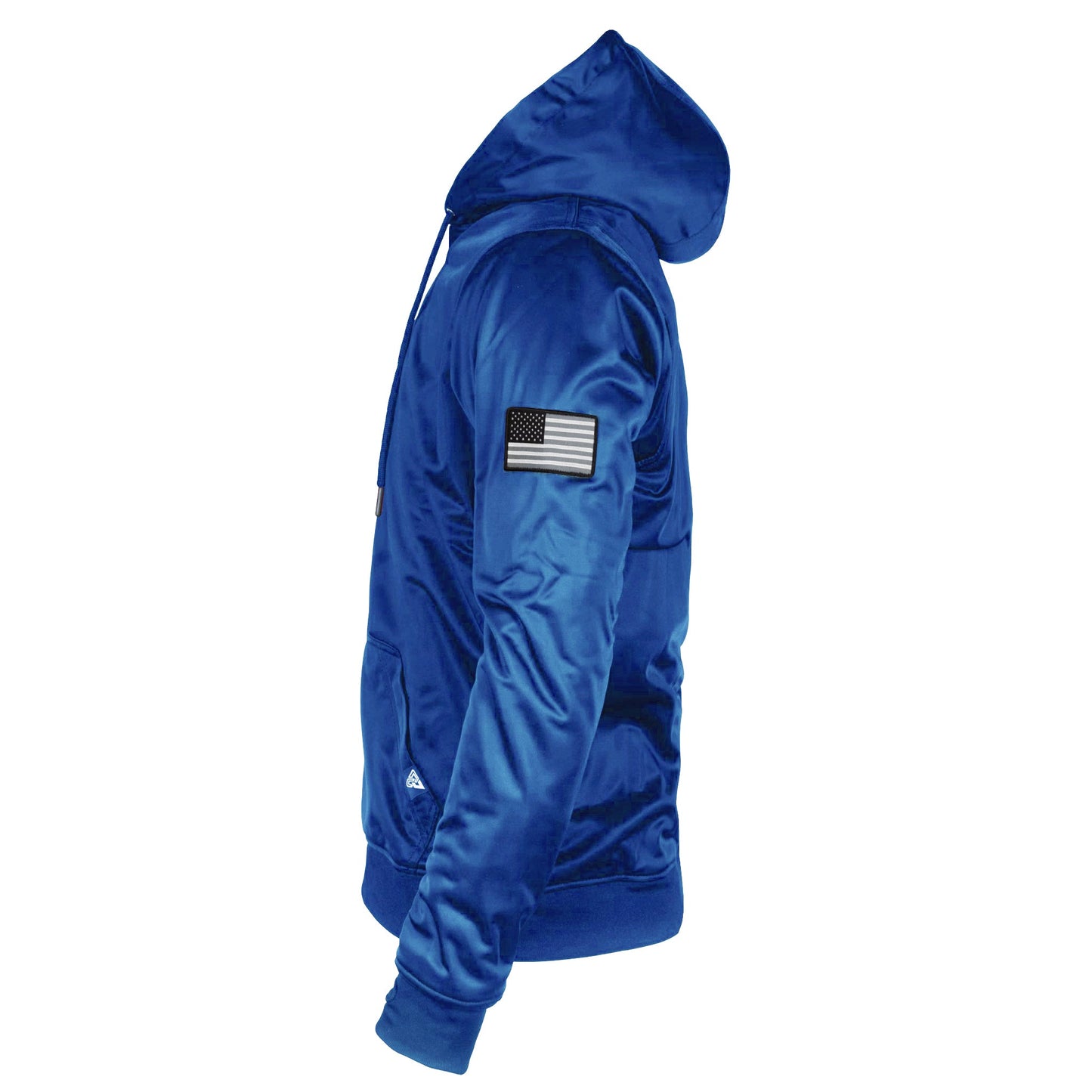 Blue Solid Ultra Protective Hoodie with Pads