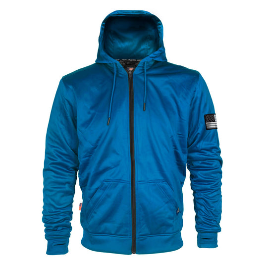 Teal Solid Ultra Protective Hoodie with Pads