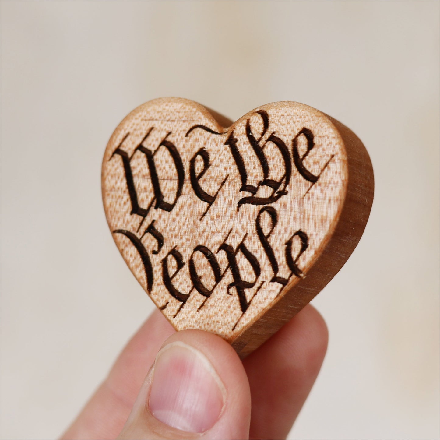 Patriotic Engraved Hearts