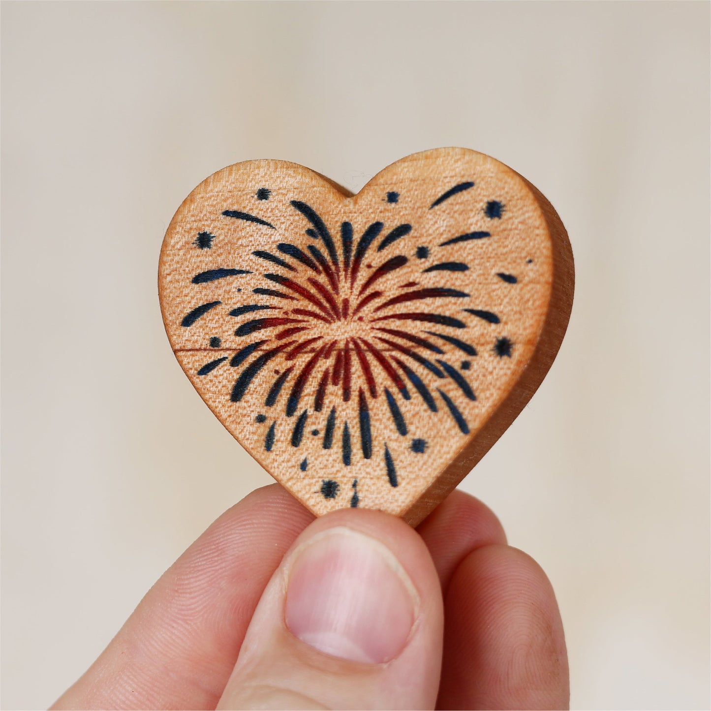 Patriotic Engraved Hearts