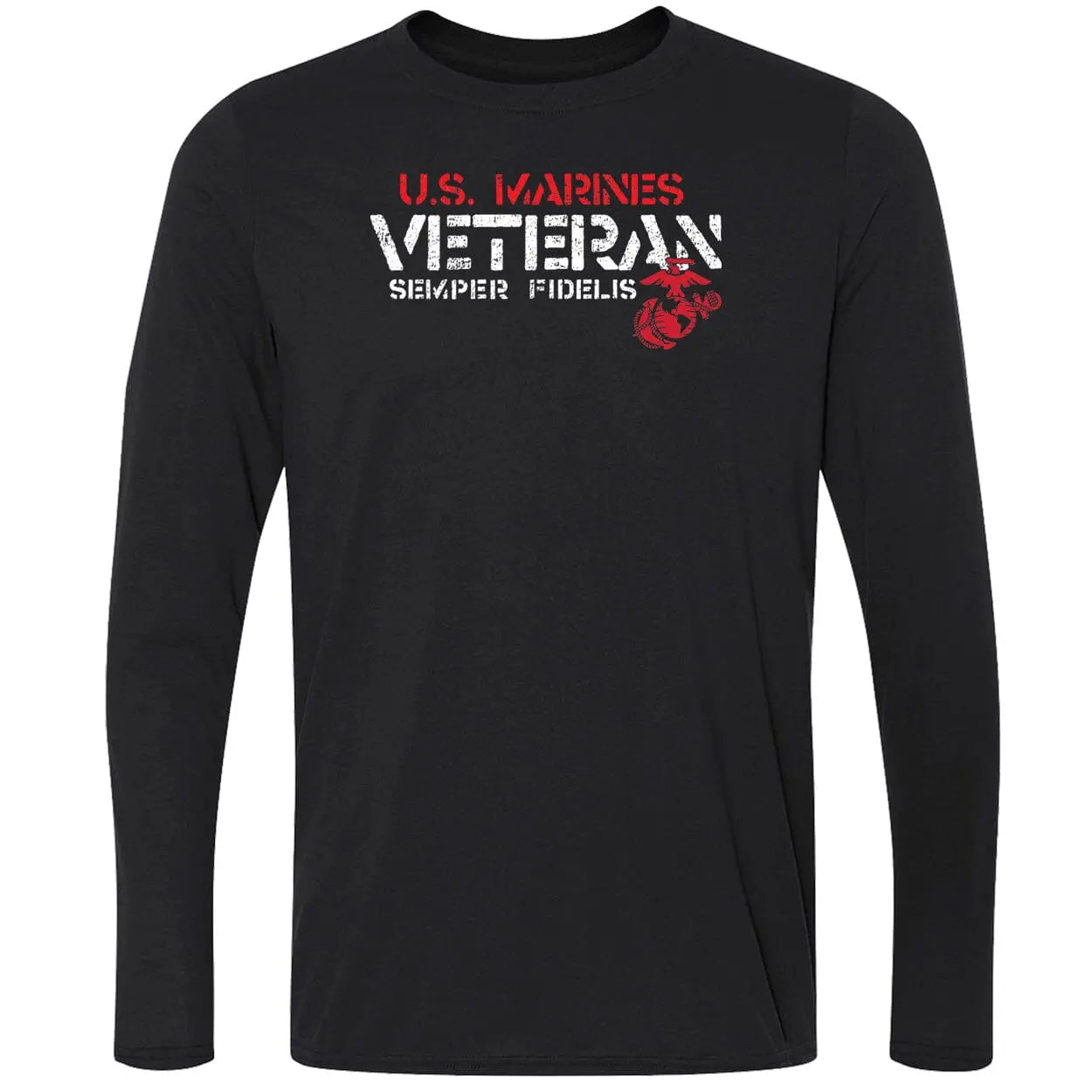 Combat Charged U.S. Marines Veteran Performance Long Sleeve Tee