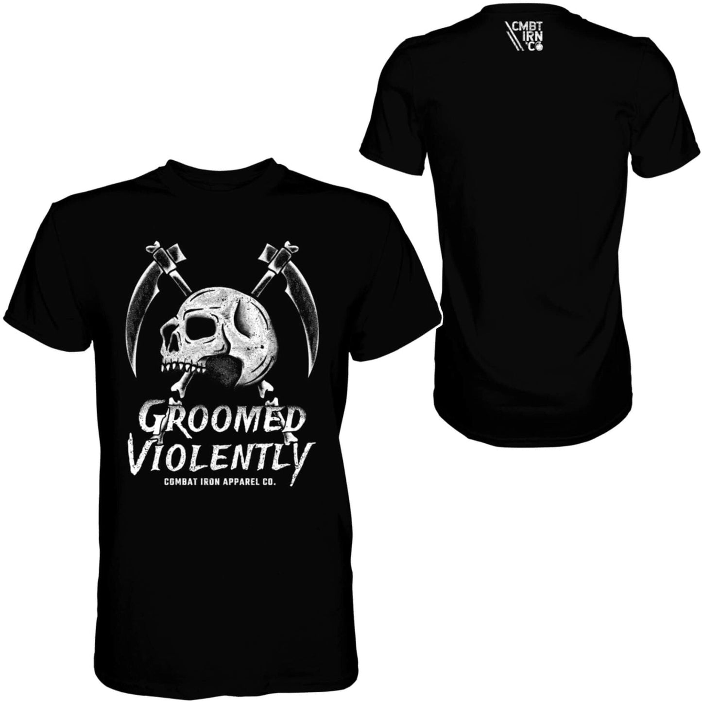 Groomed Violently Skull Men's T-Shirt