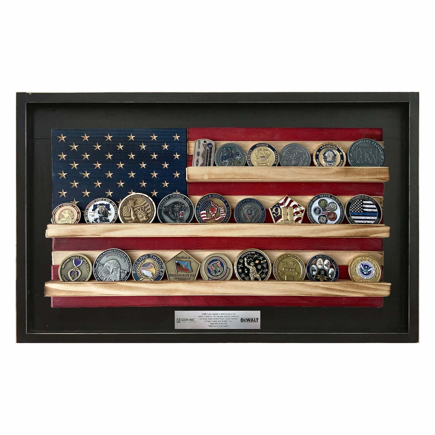 Flags of Valor - Challenge Coin Holder Flag