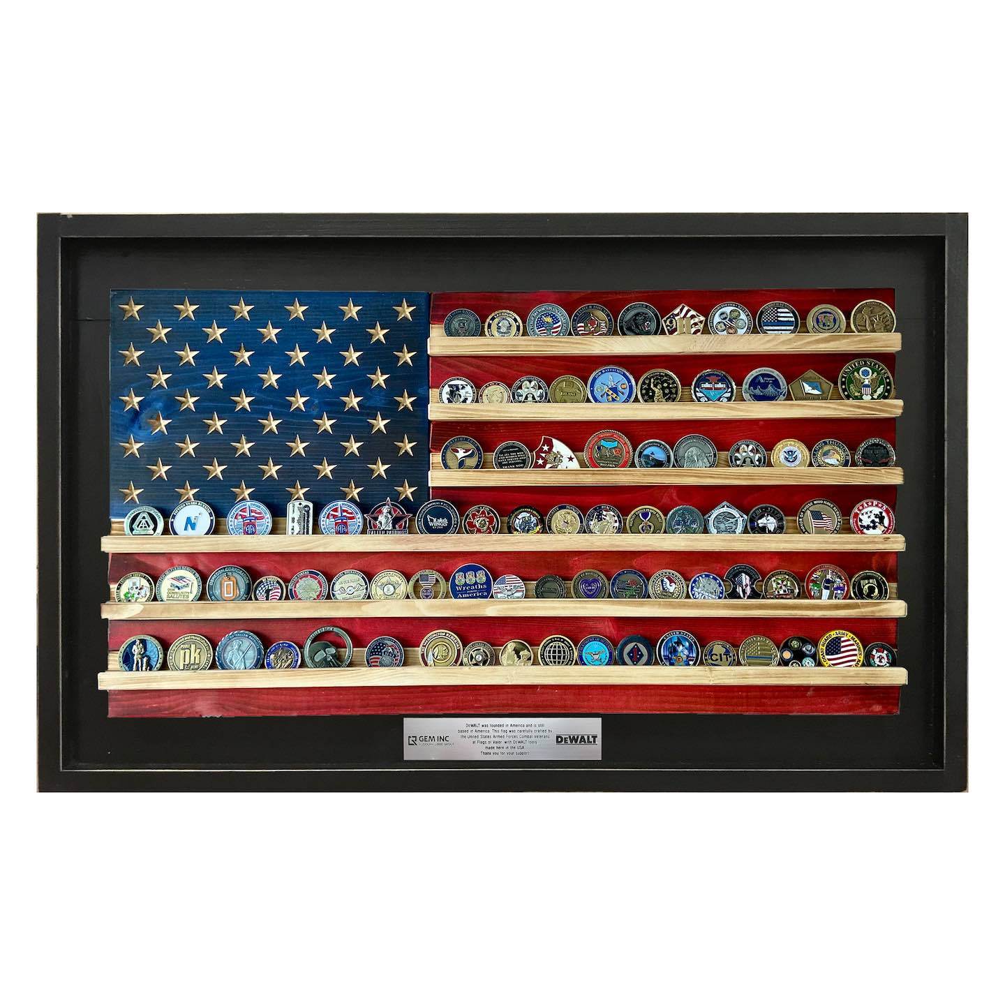 Flags of Valor - Challenge Coin Holder Flag