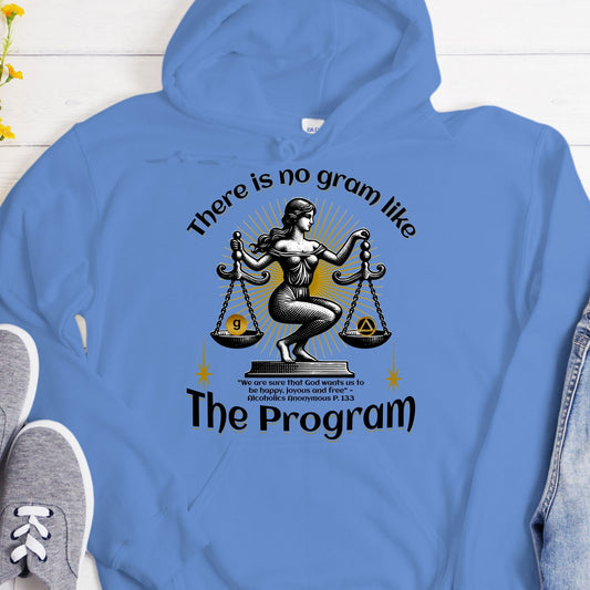 AA Recovery Hoodie | Inspiring Sobriety |  There's No Gram Like The Program