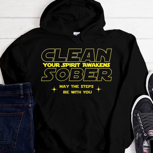 Recovery Hoodie | Inspiring Sobriety |  Clean Sober Your Spirit Awakens