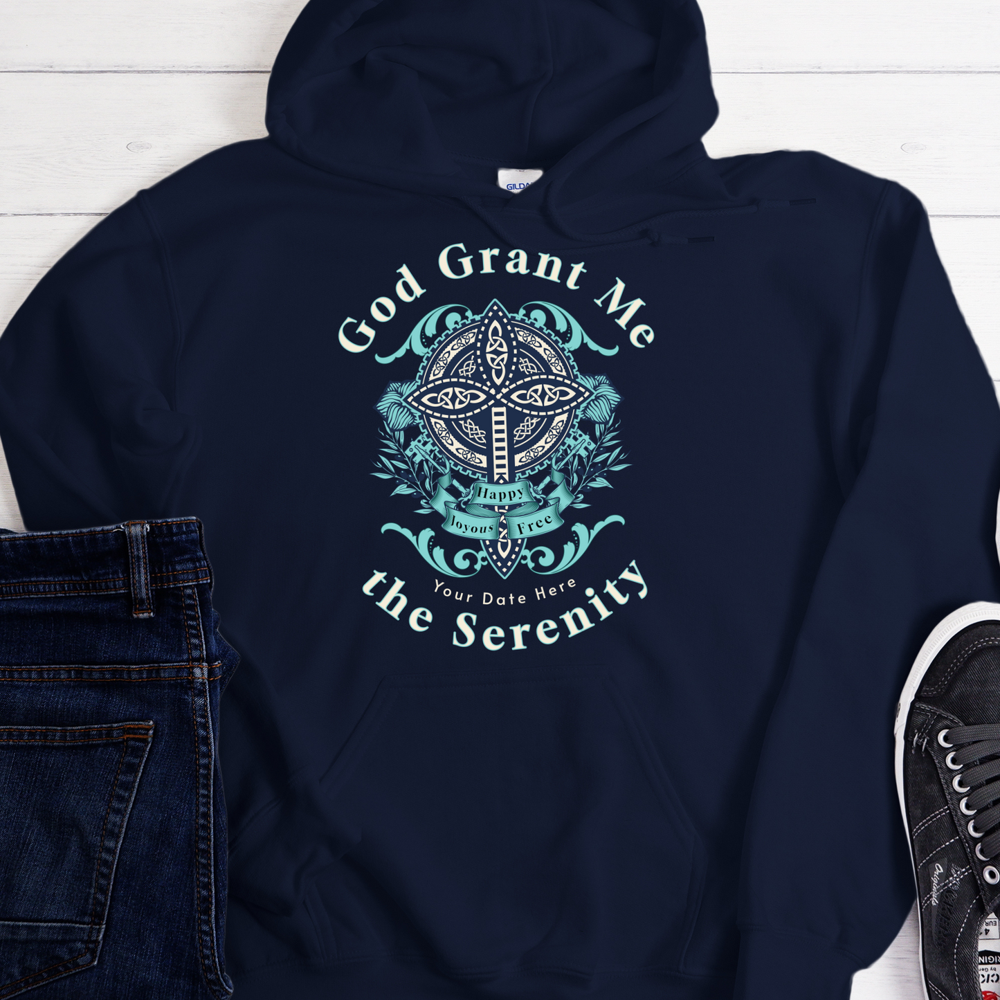 Custom Recovery Hoodie | Inspiring Sobriety |  God Grant Me The Serenity