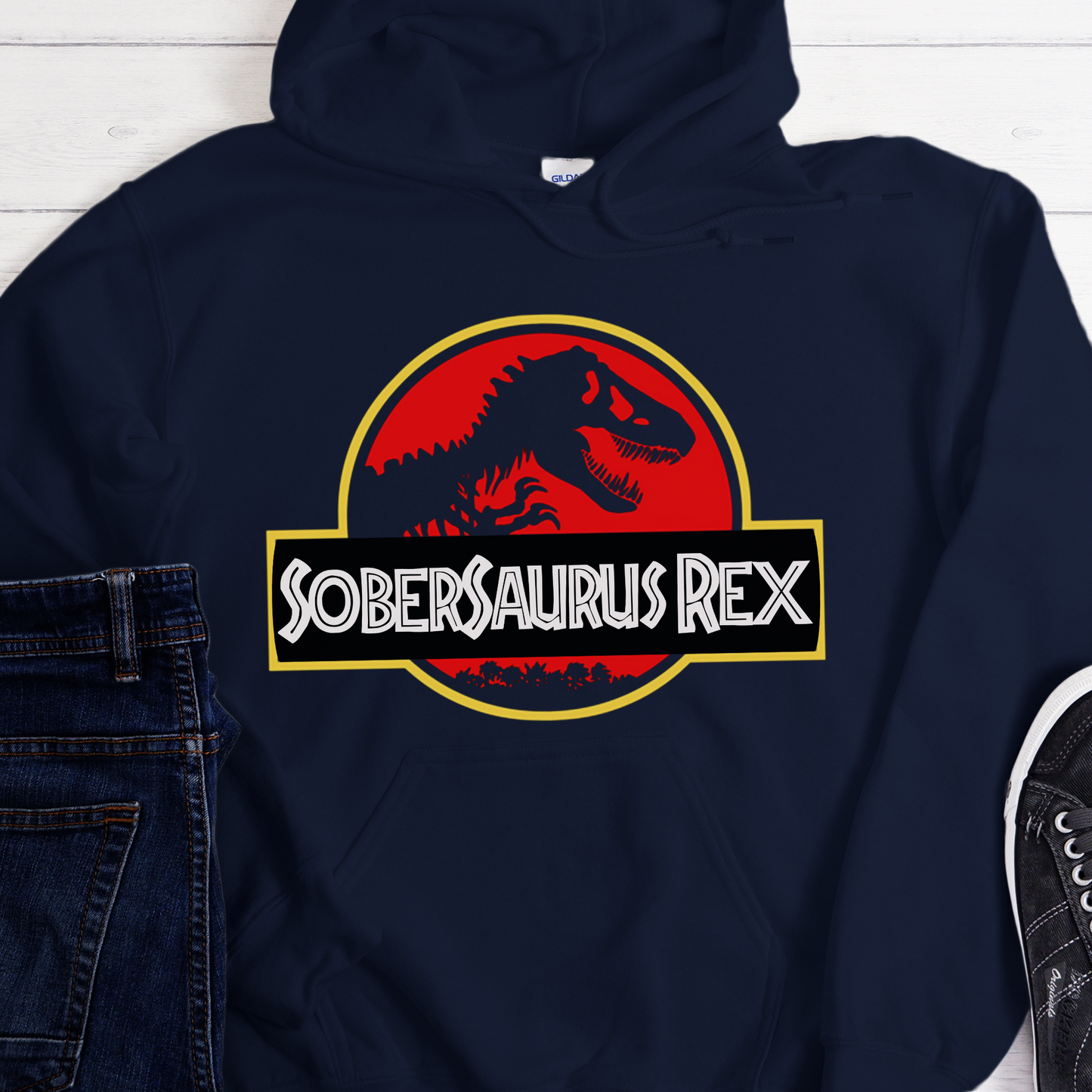 Recovery Hoodie | Inspiring Sobriety | Sober-saurus Rex