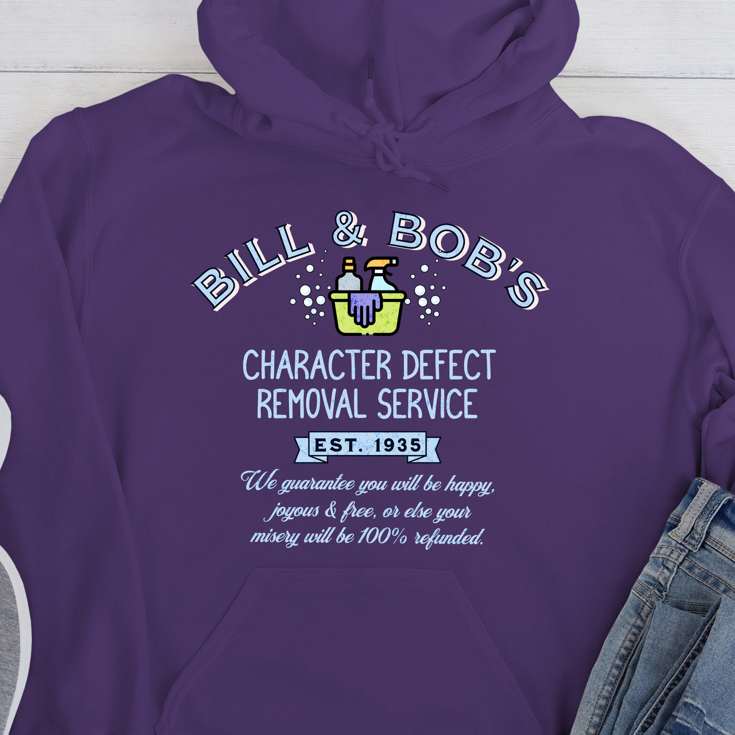 Recovery Hoodie | Inspiring Sobriety | Bill & Bob's Character Defect Removal Service