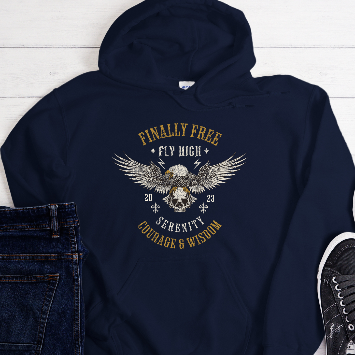 Recovery Hoodie | Inspiring Sobriety | Finally Free, Fly High