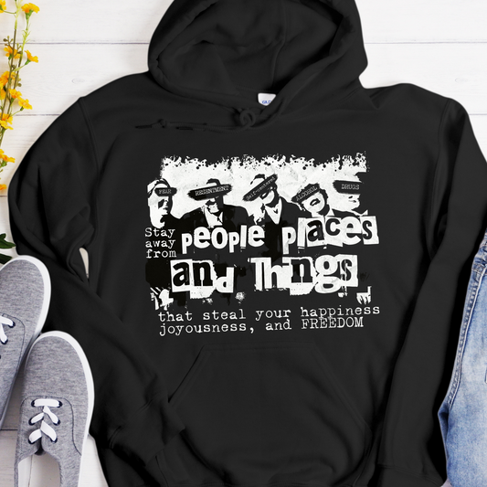 Recovery Hoodie | Inspiring Sobriety | People, Places & Things