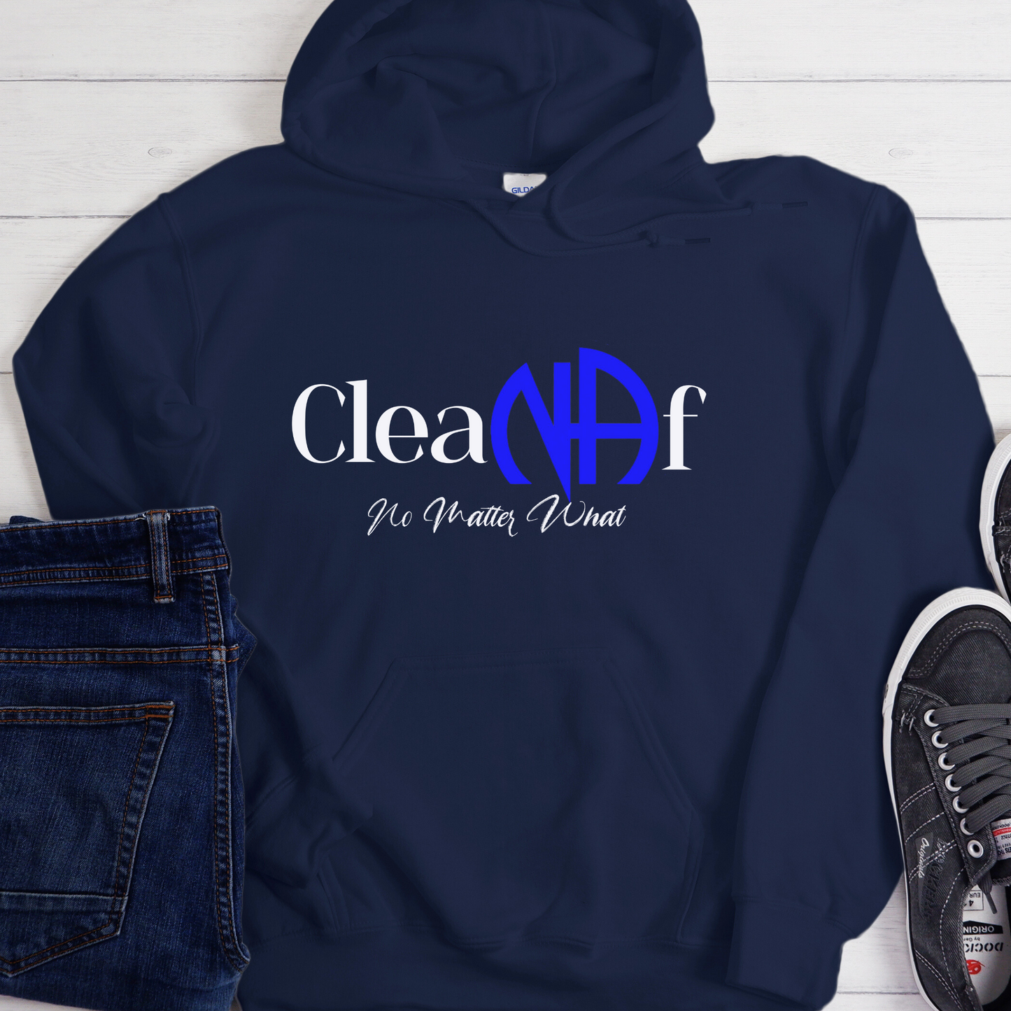 Recovery Hoodie | Inspiring Sobriety | Clean AF (NA)