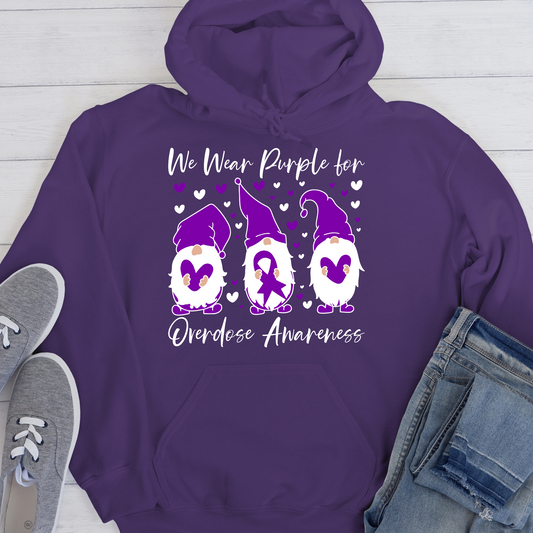 Custom Recovery Hoodie | Inspiring Sobriety |  We Wear Purple For Overdose Awareness