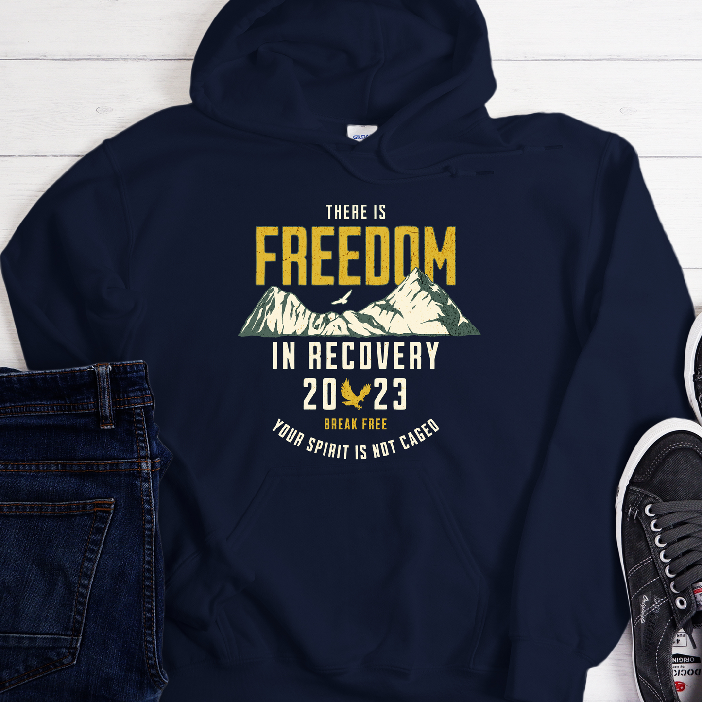 Custom Recovery Hoodie | Inspiring Sobriety |  Freedom in Recovery