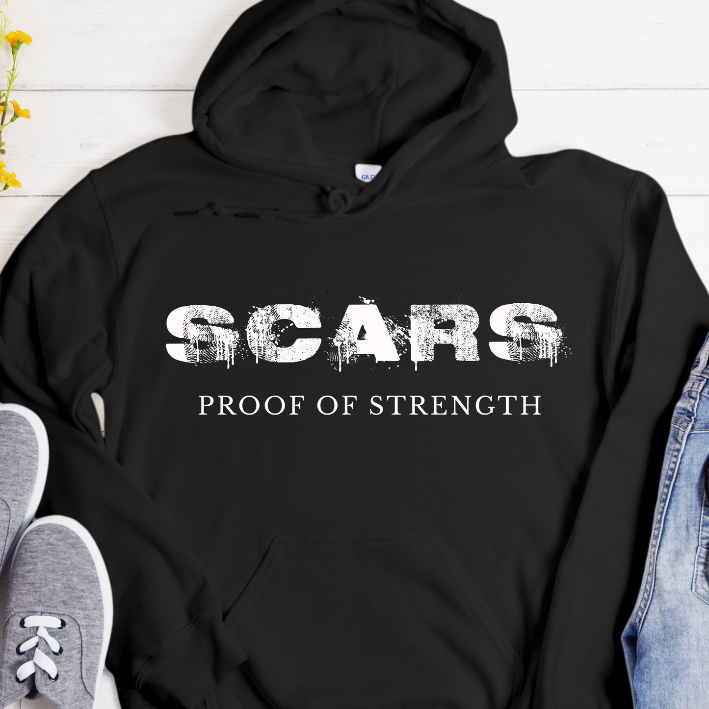 Recovery Hoodie | Inspiring Sobriety |  Scars - Proof of Strength