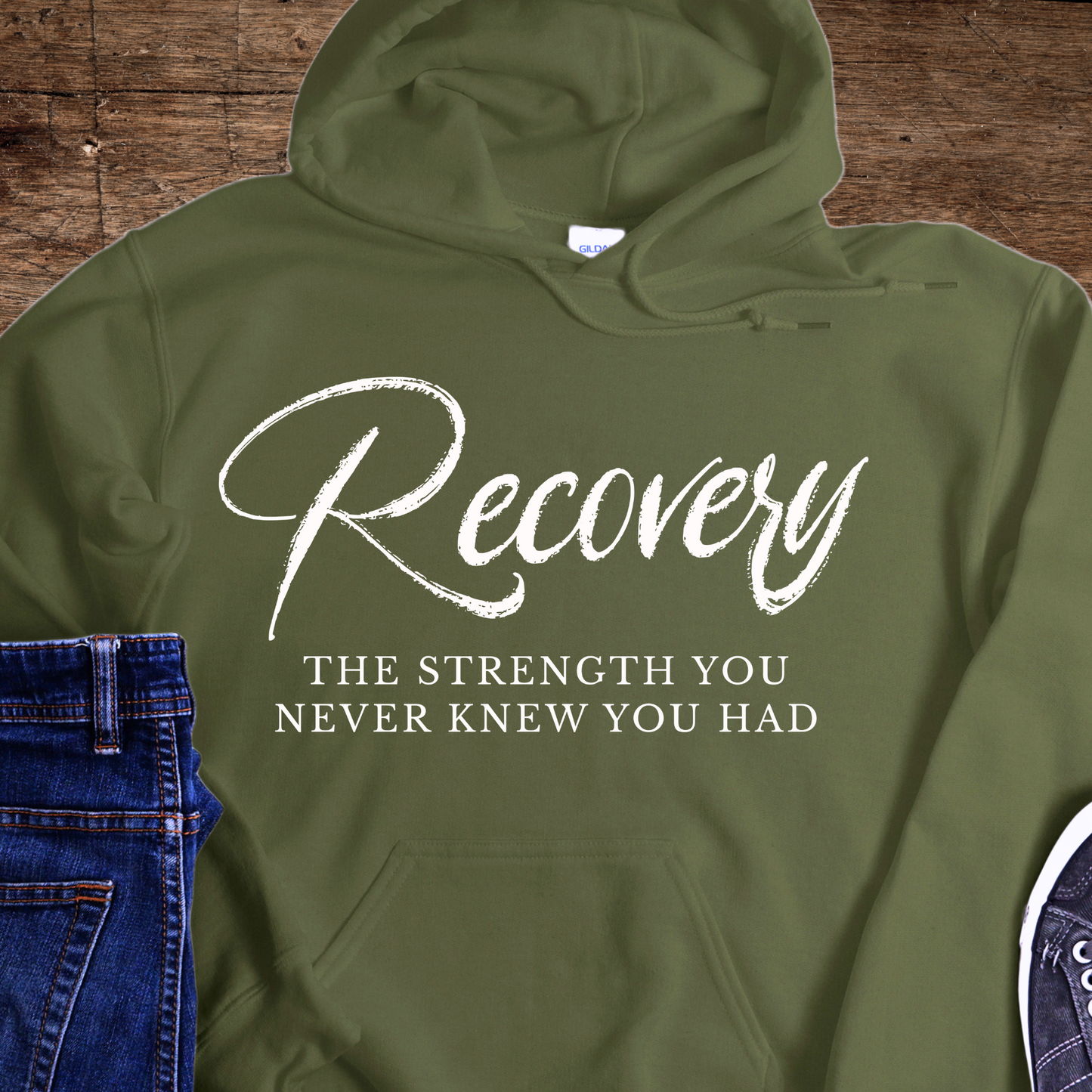 Recovery Hoodie | Inspiring Sobriety |  Recovery The Strength You Never Knew You Had