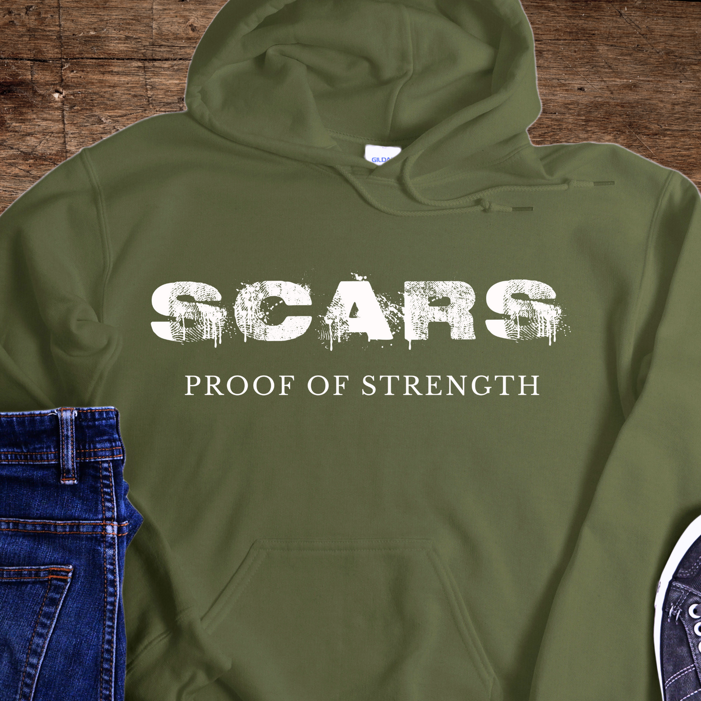 Recovery Hoodie | Inspiring Sobriety |  Scars - Proof of Strength