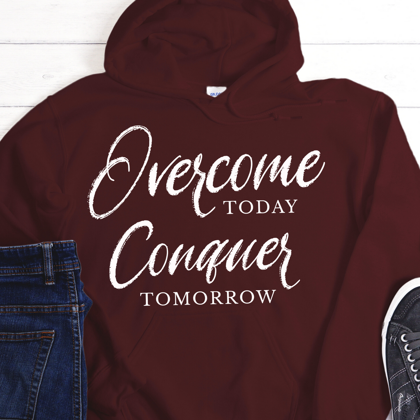 Recovery Hoodie | Inspiring Sobriety |  Overcome Today, Conquer Tomorrow