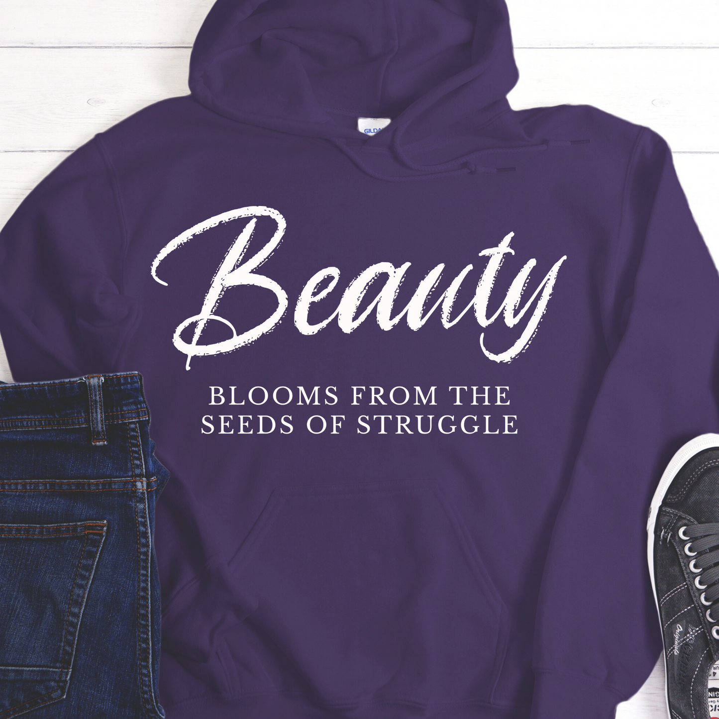 Recovery Hoodie | Inspiring Sobriety | Beauty Blooms From The Seeds of Struggle