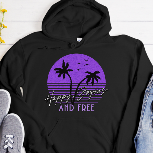 Recovery Hoodie | Inspiring Sobriety |  Happy, Joyous & Free Sunset